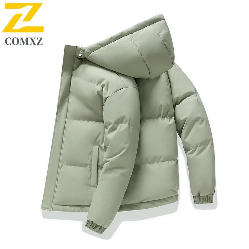 COMXZ M 8XL High Quality Padded Jacket Men Plus Size Winter New Loose Cross Border Hooded Padded Jacket Puffer Jacket Short Coat
