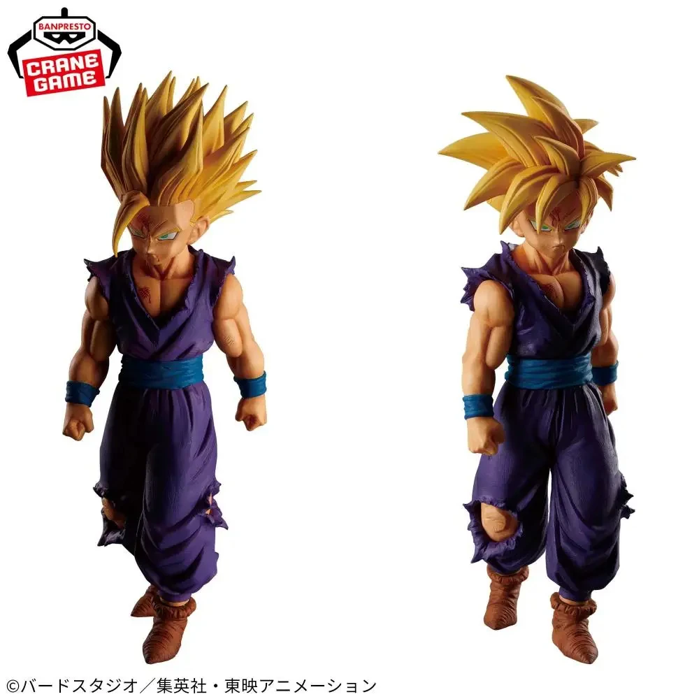 Bandai-Banpresto Dragon Ball Z Super Saiyan Son Gohan, figura de Anime Original, modelo de juguete genuino, en Stock