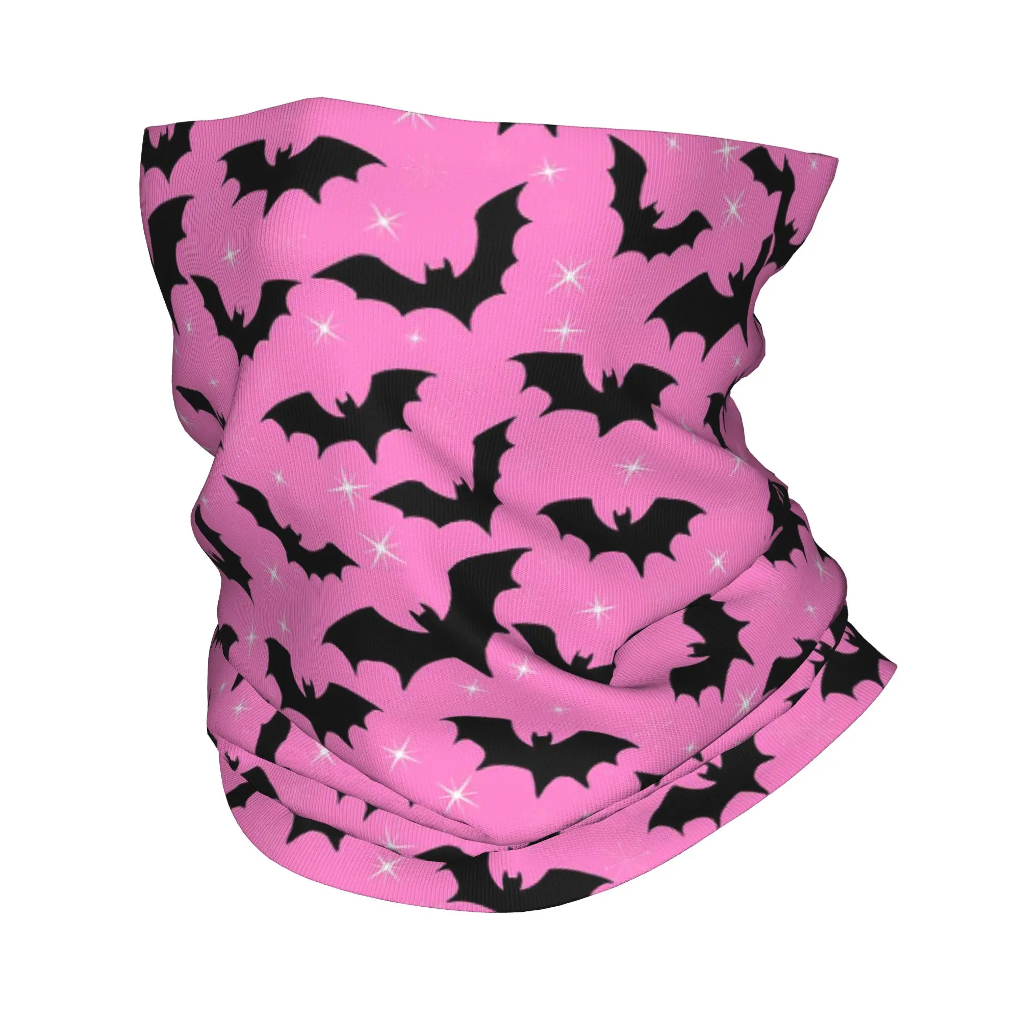 

Готическая ведьма с рисунком летучих мышей, бандана на Хэллоуин, гетры с принтом, шарф для лица, теплая Балаклава для верховой езды, унисекс, для взрослых, зима