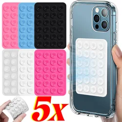 1-5PCS Adhesive Silicone Suction cup Phone Case Mount Strong Grip Holder Hands-Free Cellphone Stands for Mirror Shower Fridge