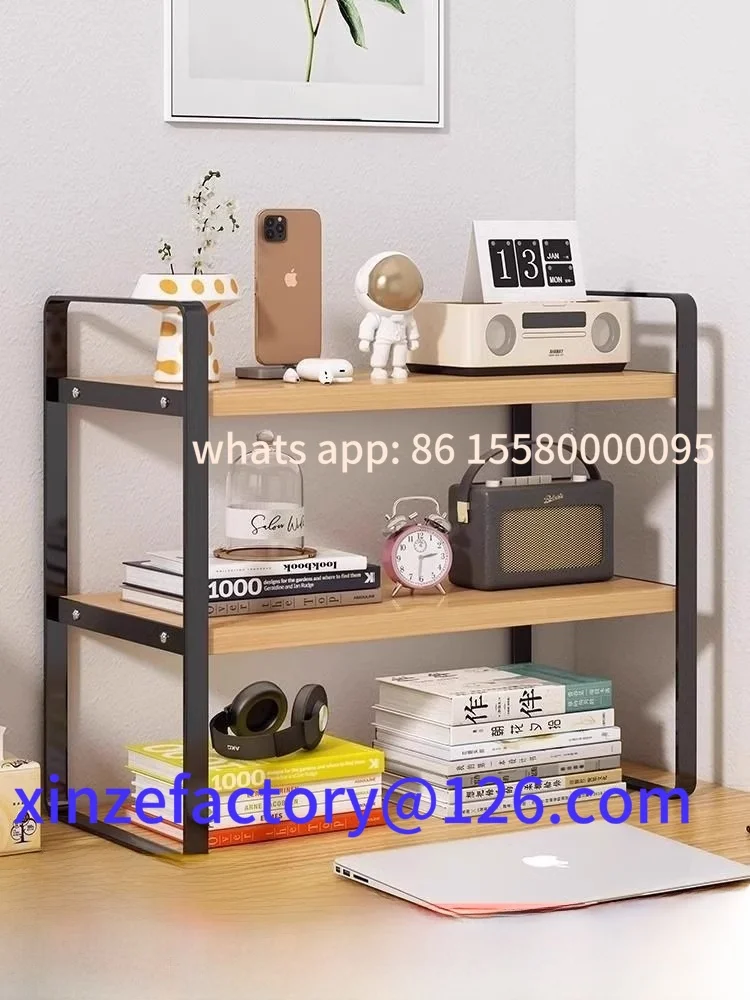 

Customizable Desktop Multi-layer Bookelf Office Desk Organizer Dining Table