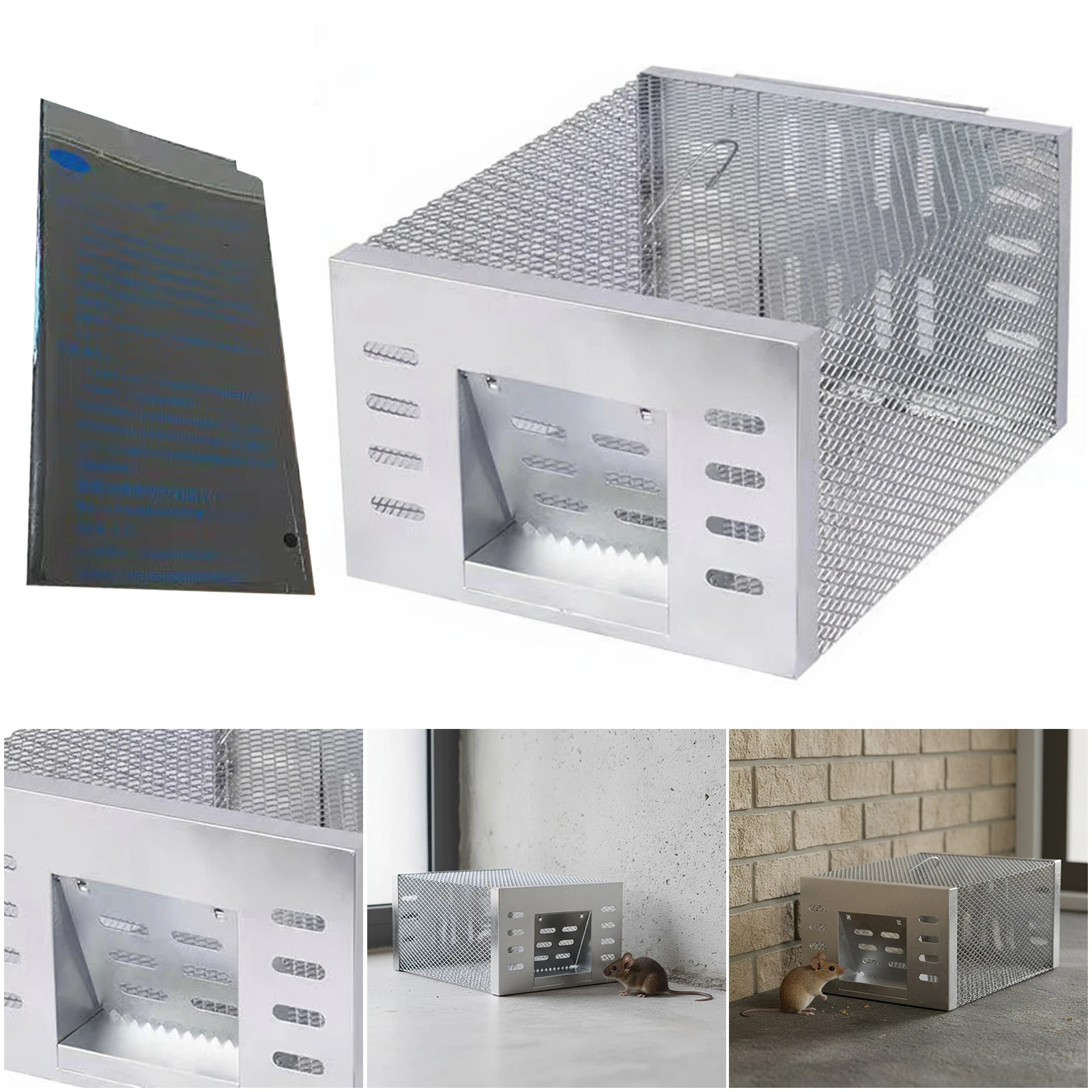 

Humane Rat Trap Double Door Chipmunk Rodent Trap Humane Mouse Trap That Work for Indoor and Outdoor Small Animal