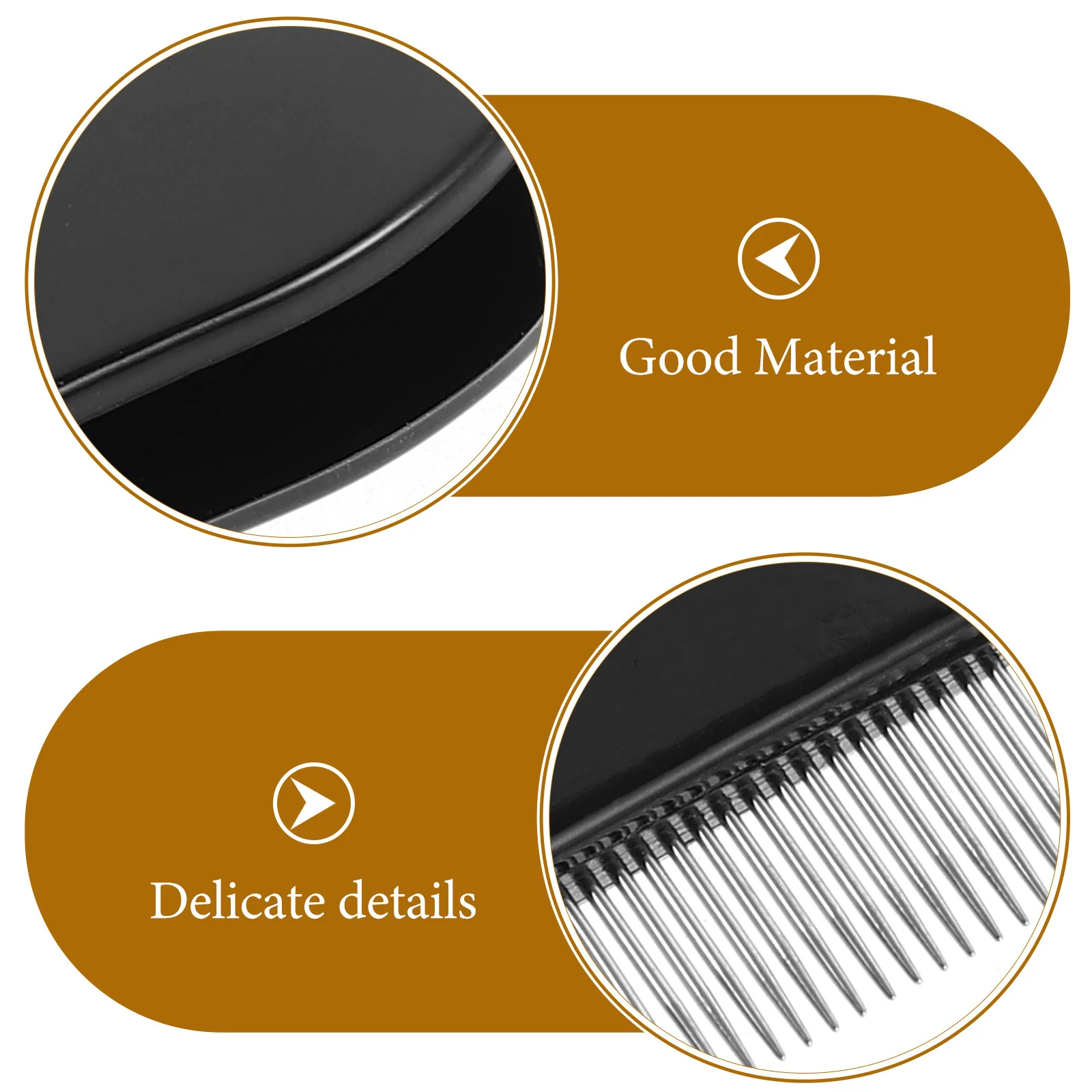 

Compact Eyebrow Eyelash Comb Dense Teeth Metal Lash Separating Tool Travel-Friendly Eyelash Grooming Brush for Women Daily Use