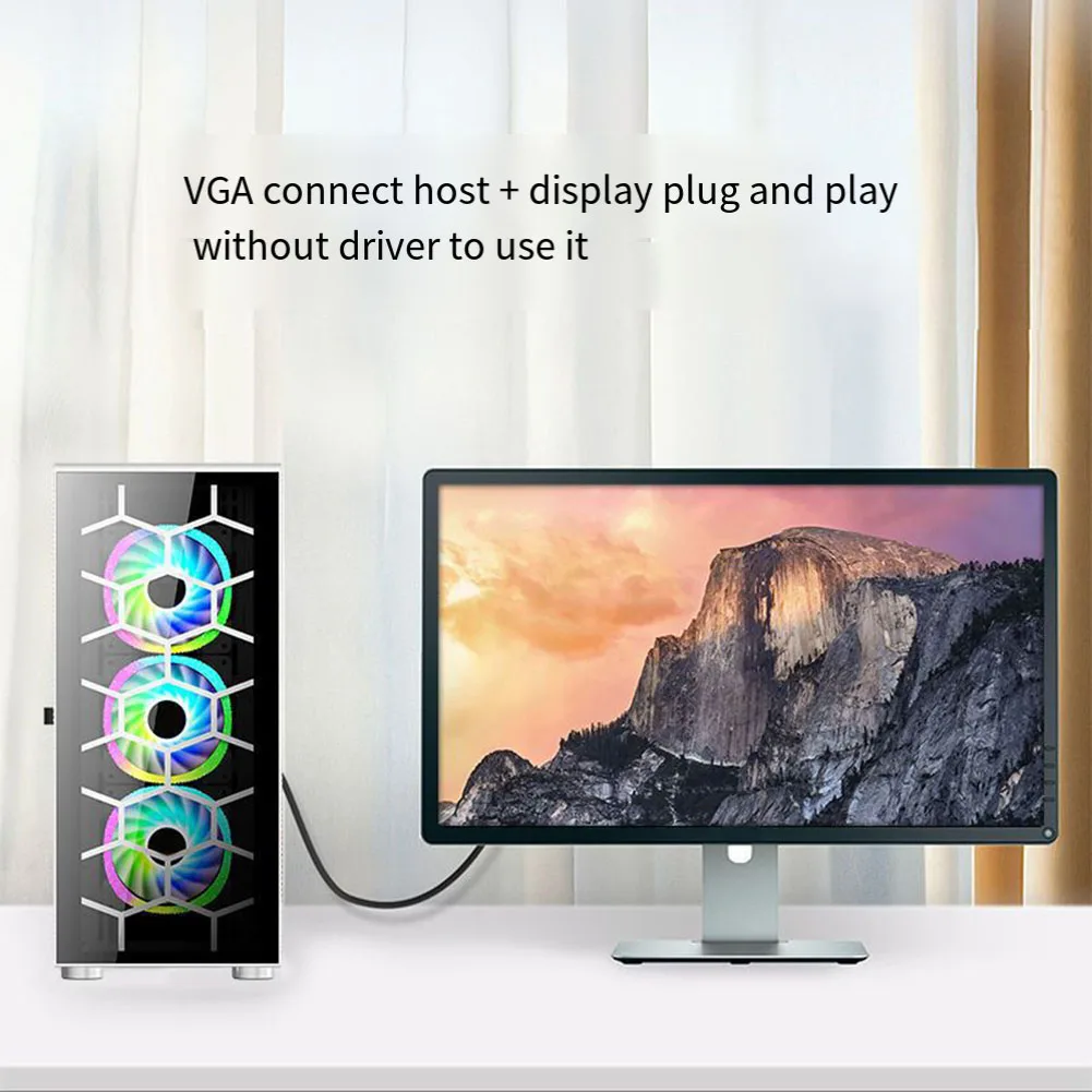 Cable VGA Premium para extensión de Video de alta definición, Cable de pantalla de proyección de Monitor de transferencia de datos