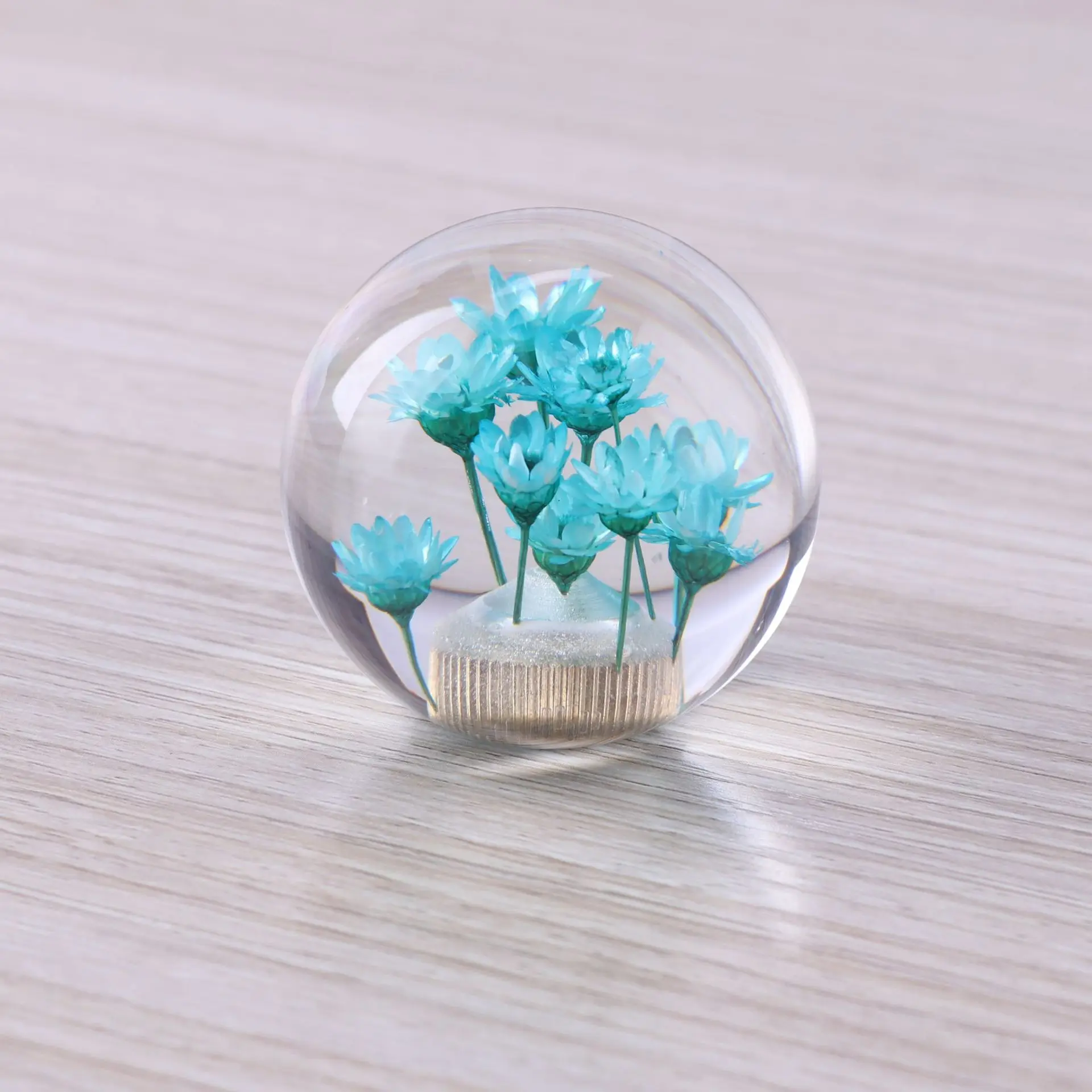 مقبض ناقل الحركة على شكل كرة زهرية من الراتنج مع تصميم ديزي لتعديل سيارة ناقل الحركة اليدوي (متوفر بألوان متعددة) #4