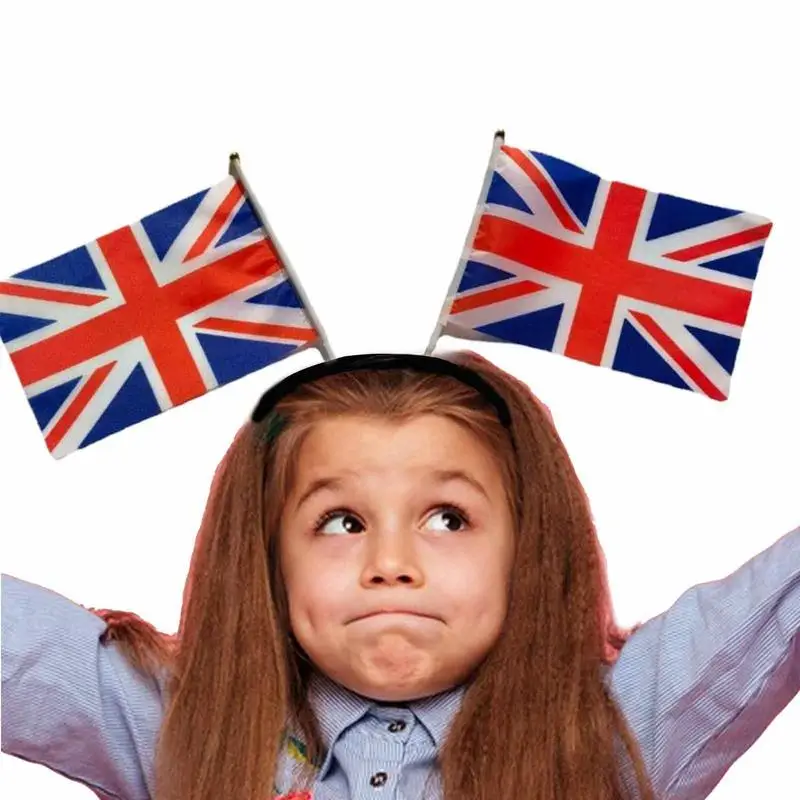 Union Flag Head Bopper British Flag Headband Head Bopper Great Britain Head Bands For Women Ladies Girls Fancy Dress