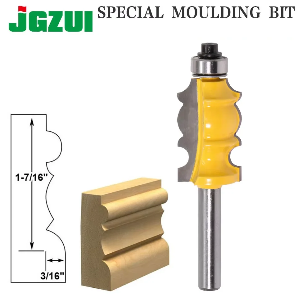 

1PC 8mm Shank special moulding bit Carbide Molding Router Bit Trimming Wood Milling Cutter for Woodwork Cutter Power Tools