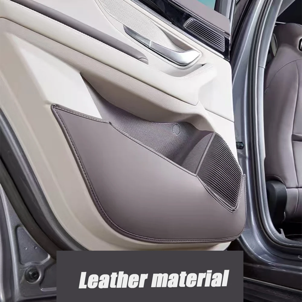 For BYD Song Plus DMI EV 2020-2025Car Leatherwear Anti Kick Mat Pad Car Anti-kick Protector Mats Seat Back Protector Accessories