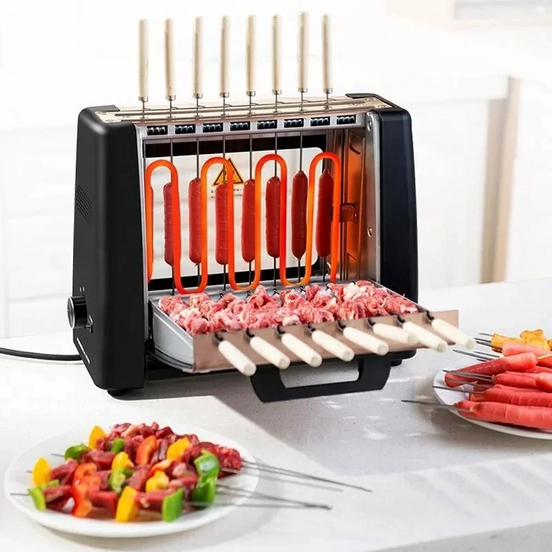 Electric Oven Household Smoke Free Non Stick Electric Baking Pan Skewers Machine