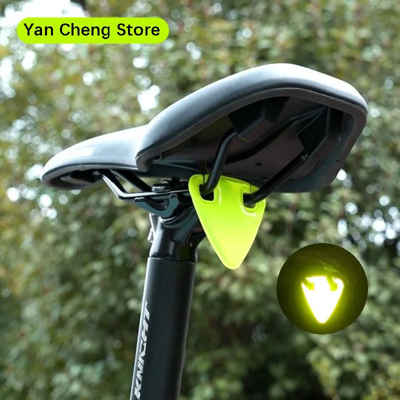 Waterproof Bicycle Safety Warning Tape with Triangular Decoration Rear Light Reflective Feature And Sequins for Cycling