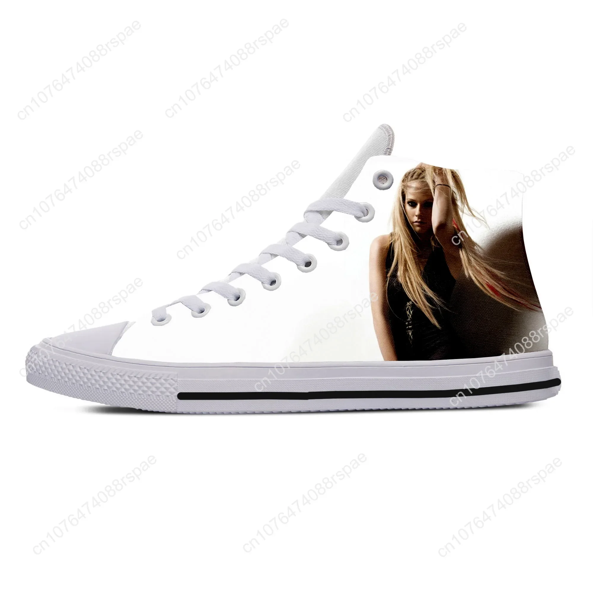 Hot Cool Summer Fashion Avril Lavigne High Sneakers Menwomen High Quality High Help Casual Shoes Classic Latest Board Shoes