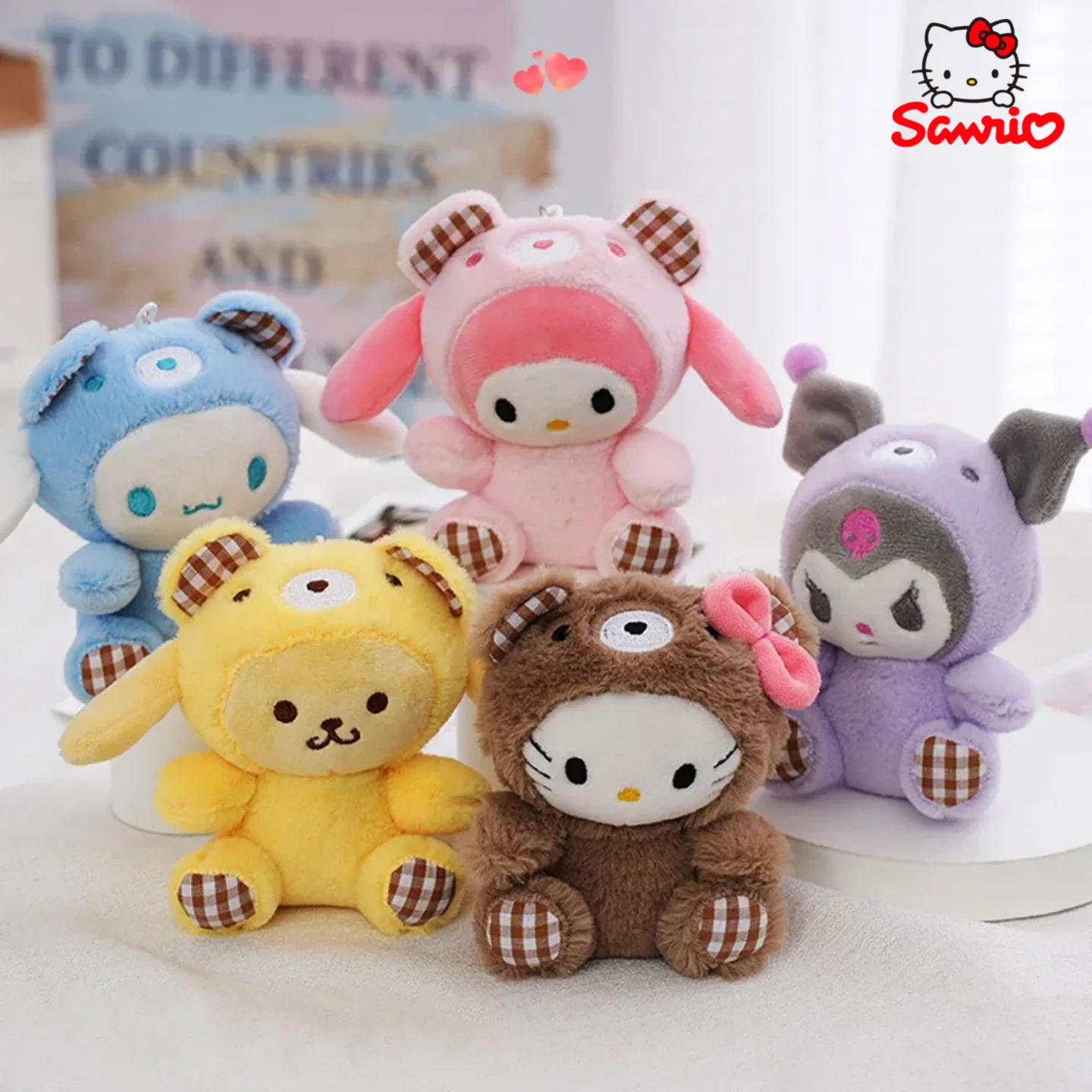 

Kawaii Pachacco Kuromi Plush Toys Keychain Doll Outdoor Fun Peluches Graciosos Sanrio Toys For Kids Restless Christmas Gift