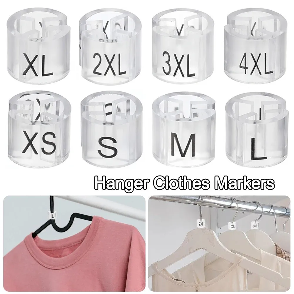 

5Pcs Plastic Hanger Clothes Markers Ring Shape Markers Size Hanger Tags Label Clothes Markers Rings Garment Sorting