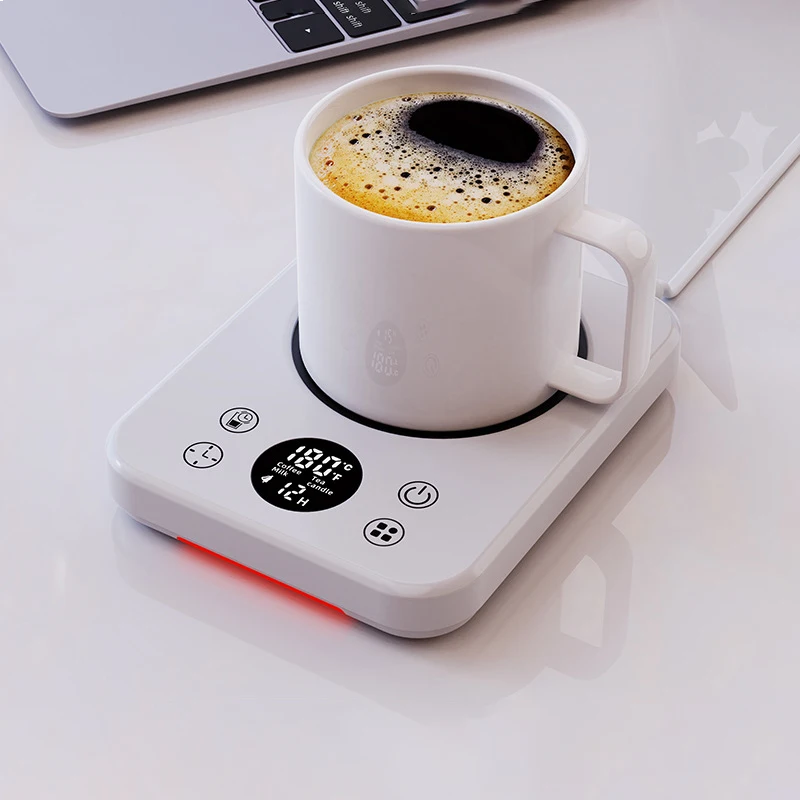Constant Temperature Cup Warmer for Heating Coffee, Milk, Tea Smart Insulator Heating Pad Cup Warmer with 4 Adjustable Levels image 6