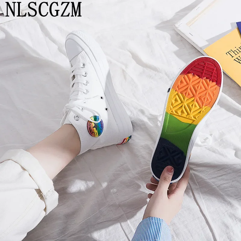 Woman Vulcanize Shoes Brand Canvas Shoes Women Summer Shoes Women Platform Sneakers Ladies Flats Zapatos Casuales De Mujer 2024