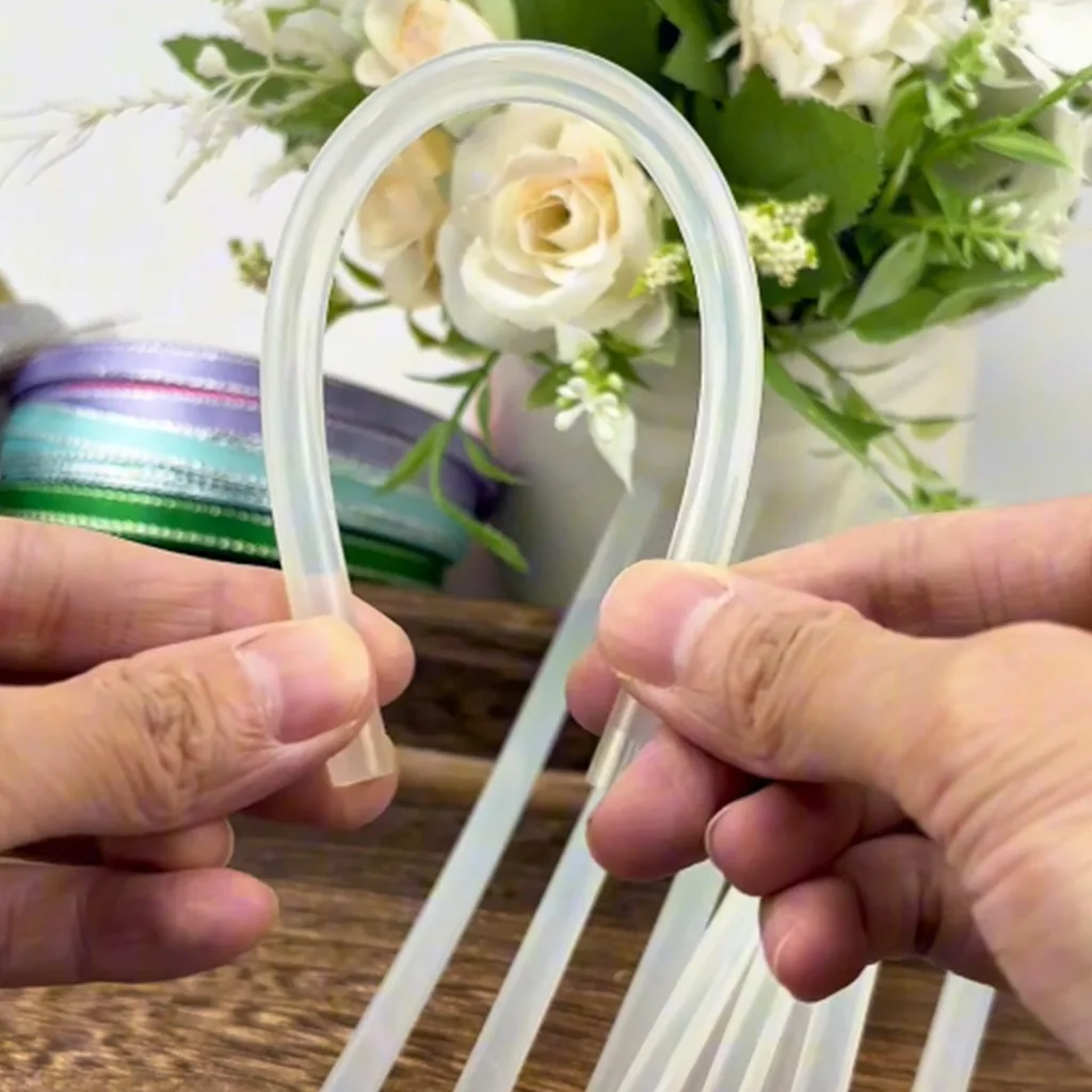 (10 Pieces/bag)7mm White Heating Rubber Stick Practical Handmade Home Accessory