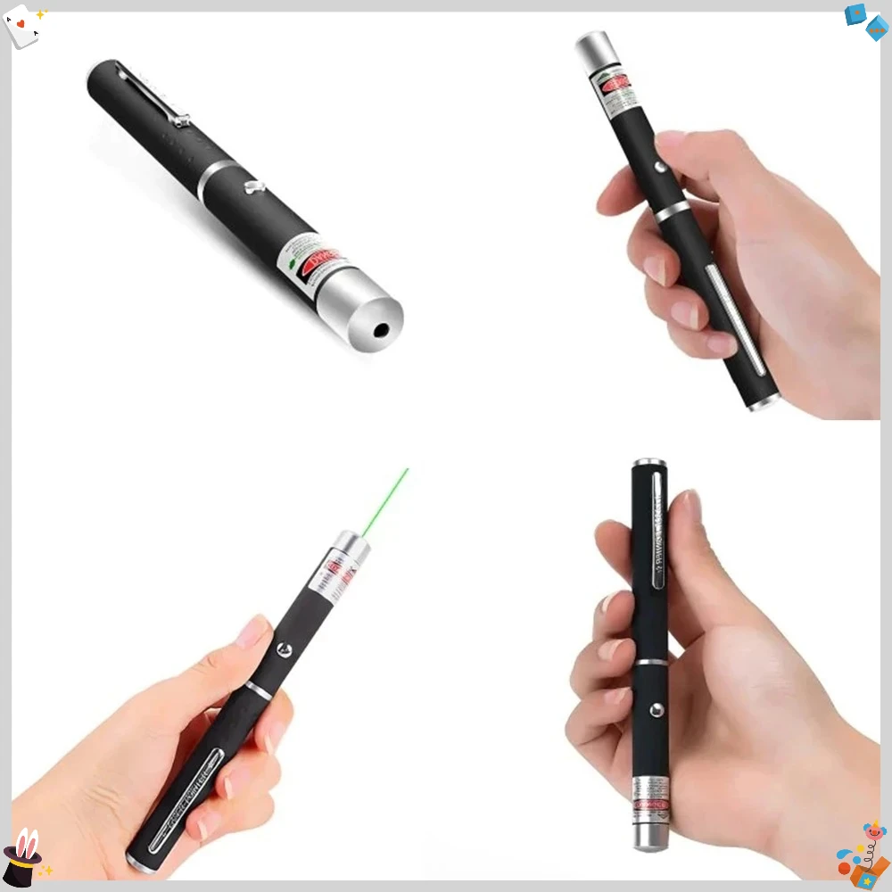 3-Piece Laser Pen Set Green Blue Red Light Pointer Flashlight for Meetings And ClassroomsPet cat and dog toys - view 4
