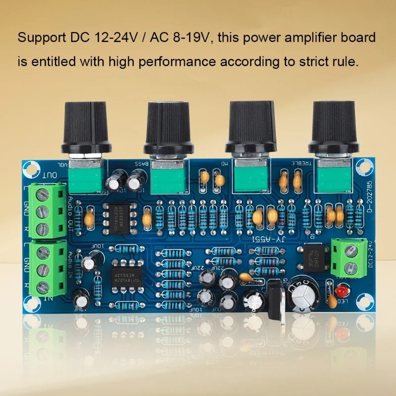 Preamp Tone Board Single Power Supply Eletrical Supplies Fever Grade For NE5532 Amplifier