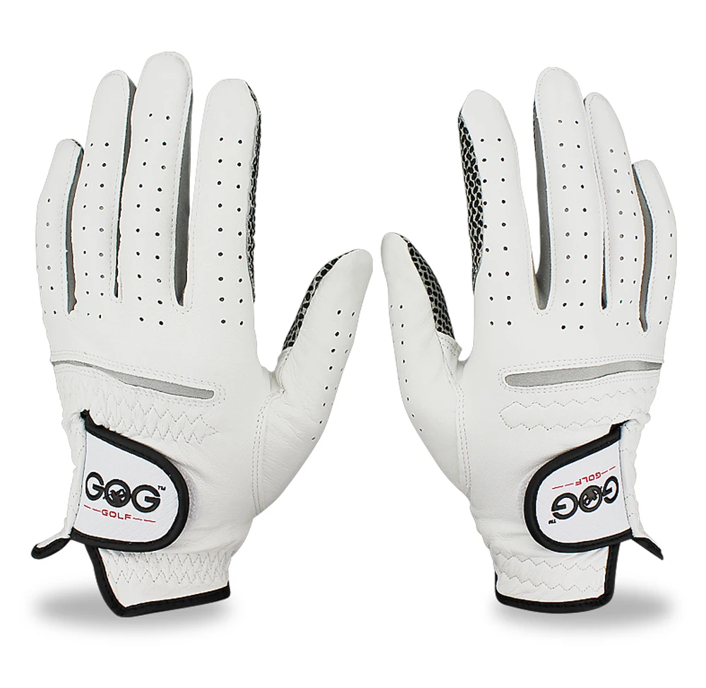 

Pack 1 Pair,Men Golf Gloves Micro Fiber Breathable Non-slip Elastic Magic Tape Left Right Hand Sports Gloves