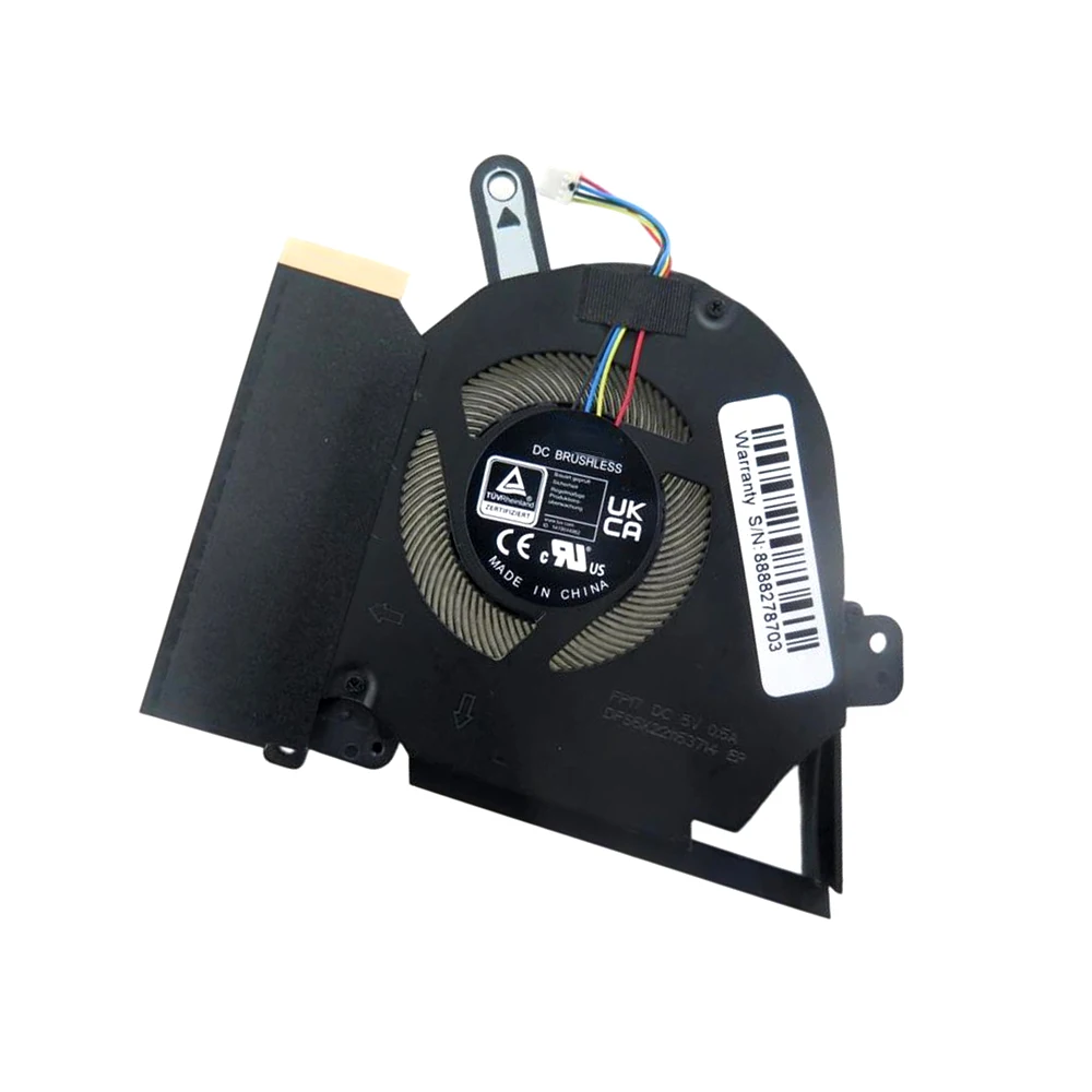 For ASUS For TUF Dash F15 FX516PC FX516PCZ DFS5K221153714 FP17 13NR05U0P01011 DC5V 0.5A Replacement Laptop CPU Fan