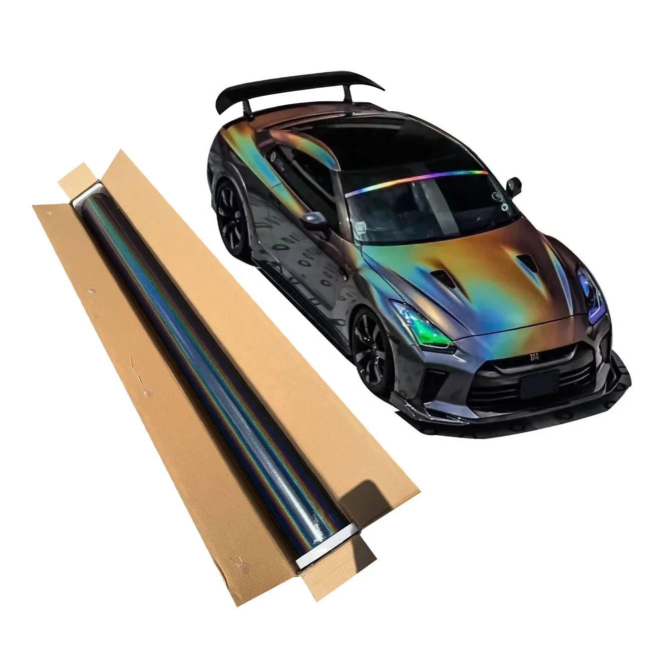 

New Arrival Diamond PET Car Vinyl Wrap Super Bright Chameleon Self-Healing Auto Body Sticker Film Roll Anti-Scratch Air Release