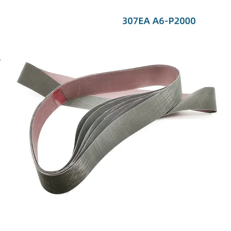 Correa de lijado Trizact 307EA A6 A16 A30 para pulido de acero inoxidable, 6 piezas, 760x40mm