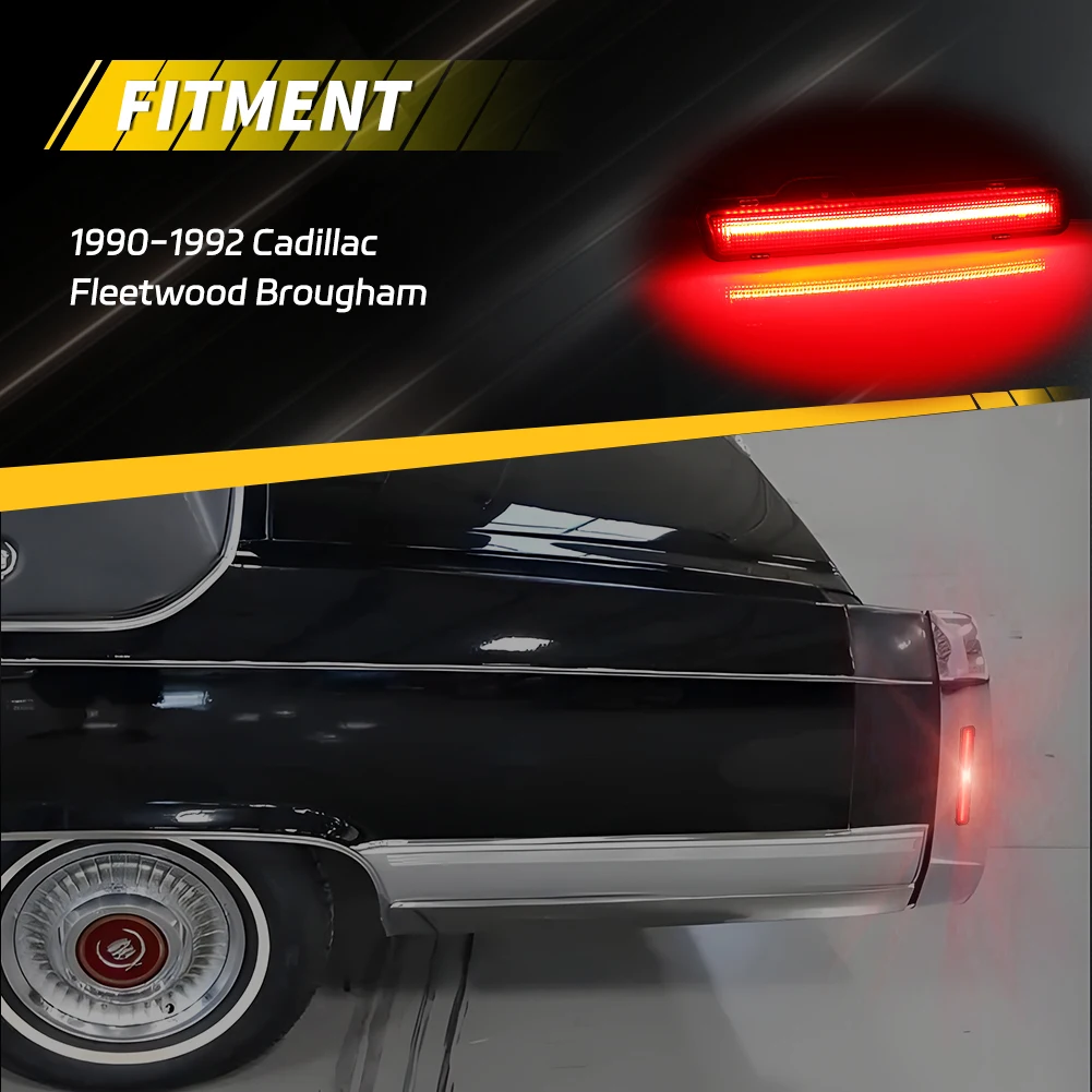 

Задний боковой габаритный фонарь-отражатель с полным LED-освещением для Cadillac Fleetwood и Cadillac Brougham 1990-1992 годов