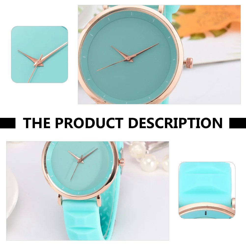 1PC ساعة كوارتز نسائية أنيقة رقيقة تصميم واضح الهاتفي خفيفة الوزن ساعة اليد للارتداء اليومي ساعة معصم سيدة عصرية