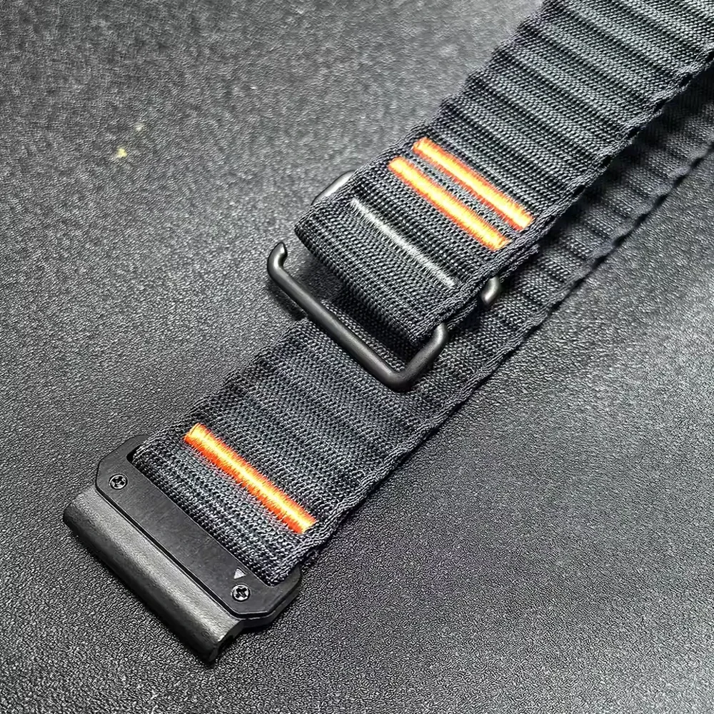 22 26mm pulseira de relógio de lona de náilon fácil ajuste para garmin fenix 8 e 7x 7 pro solar/6x 6/5 5x plus/enduro 3/tactix 8 pulseira smartwatche