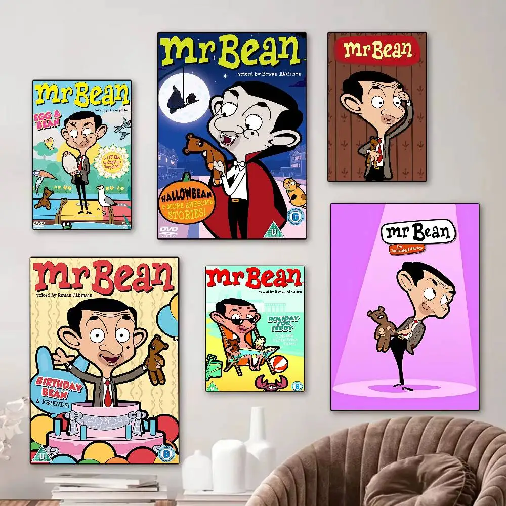 Cartoon Animation-Mr Bean Movie Good Quality Prints And Posters Waterproof Paper Sticker Coffee House Bar Posters Stickers