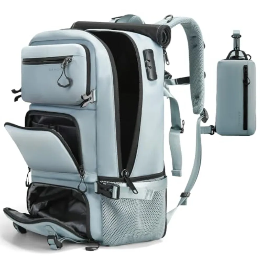 

Дорожный рюкзак для женщин и мужчин, одобренный для авиаперелетов, деловой рюкзак для выходных, водонепроницаемый, легкий, для коротких поездок