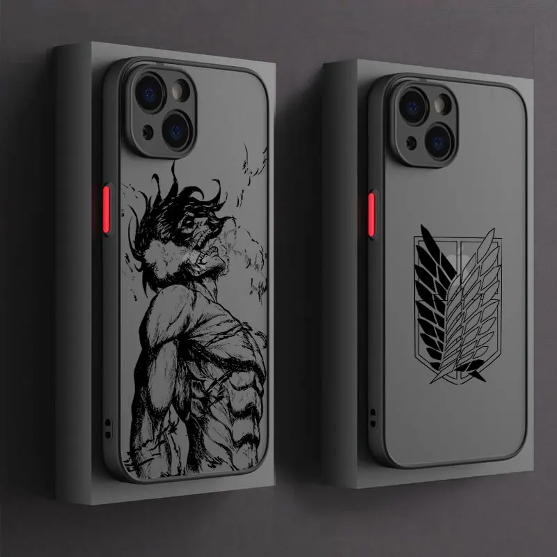 Image of Anime A-Attack On Titan Coole Handyhülle für iPhone 17 16 15 Pro Max Hülle 14 13 12 11 Pro Max 16e 17e Air XS X 7 8 Plus Cover