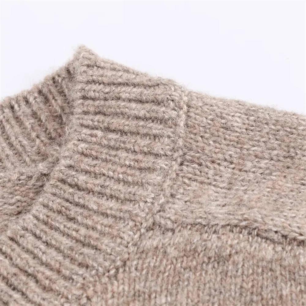 ملابس نسائية جديدة سترة محبوكة بأزرار كسولة حلوة وعصرية ورقبة دائرية وأكمام طويلة #5