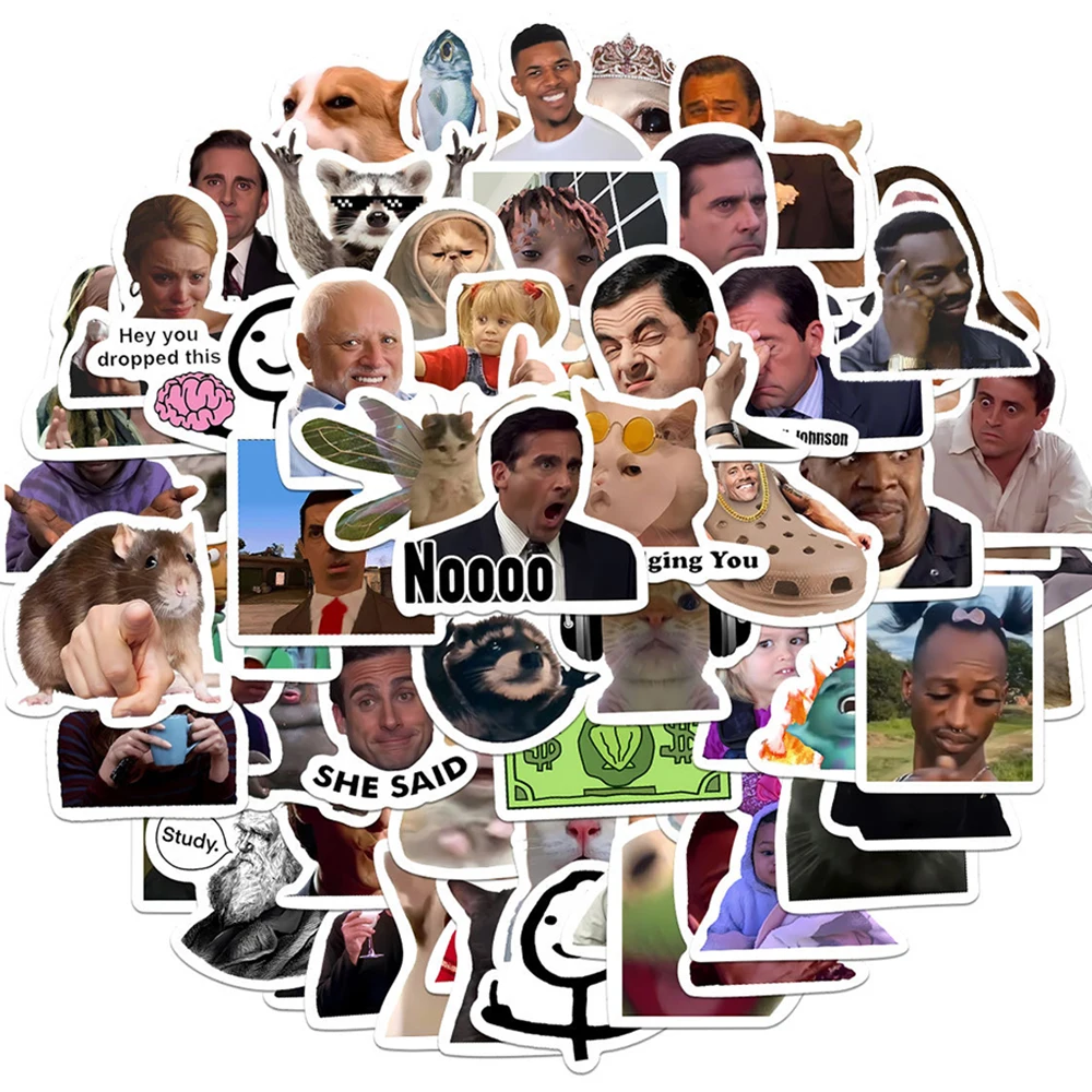 10/30/50/100 قطعة المسلسل التلفزيوني الأمريكي الكلاسيكي مضحك ميمي ملصقات الكرتون التعبير الشارات DIY بها بنفسك الأمتعة الهاتف سكرابوكينغ ملصق