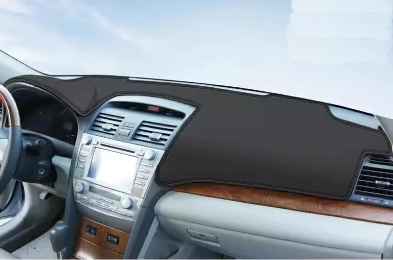 Leather Dashboard Cover Leather Dash Mat Anti-Glare Dashboard Pad For Toyota Camry 2006 2007 2008 2009 2010 2011 2012 2013 -2017