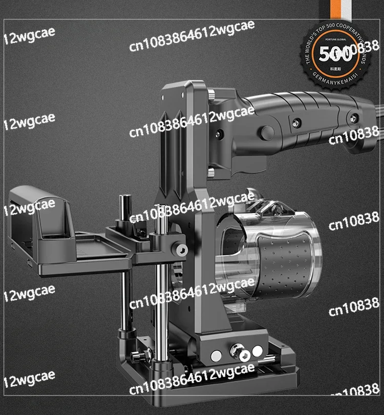 Comex Trimmer Bracket 2-in-1 Slotting Artifact Invisible Part Woodworking Mold Link Side Hole Base Guide Rail