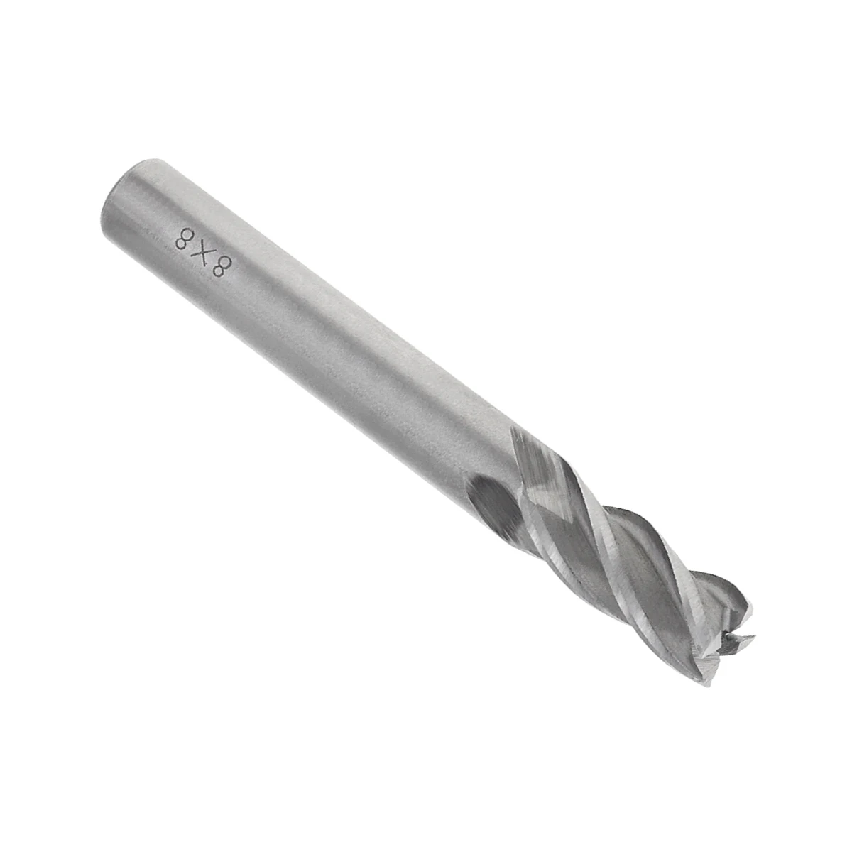 1pcs 8mm HSS & Aluminum End Mill Cutter with Extra Long Straight Shank for CNC Processing