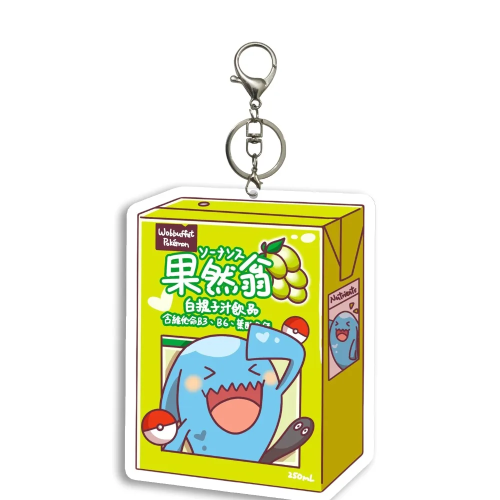 DIY ポケモンイーブイゲンガーミミッキュ Rowlet Wobbuffet 飲料ボトルアクリルキーホルダーアニメ周辺機器ホリデーギフト