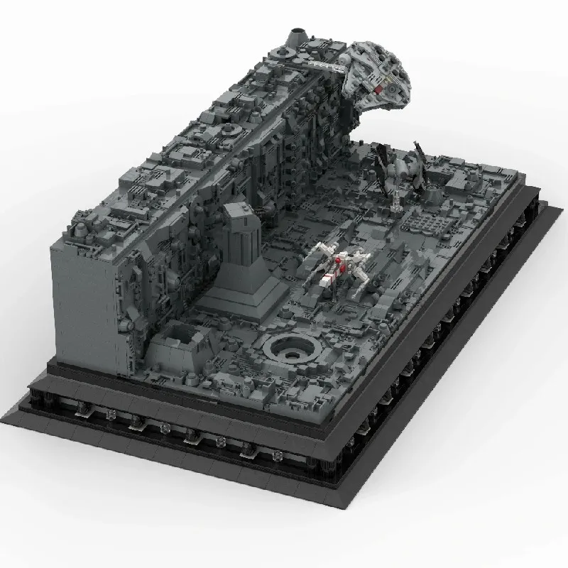 3573 قطعة MOC الموت ستار خندق هجوم المشهد نموذج الفضاء الألفية سفينة الصقر اللبنات جمع اللعب هدية للكبار هدية