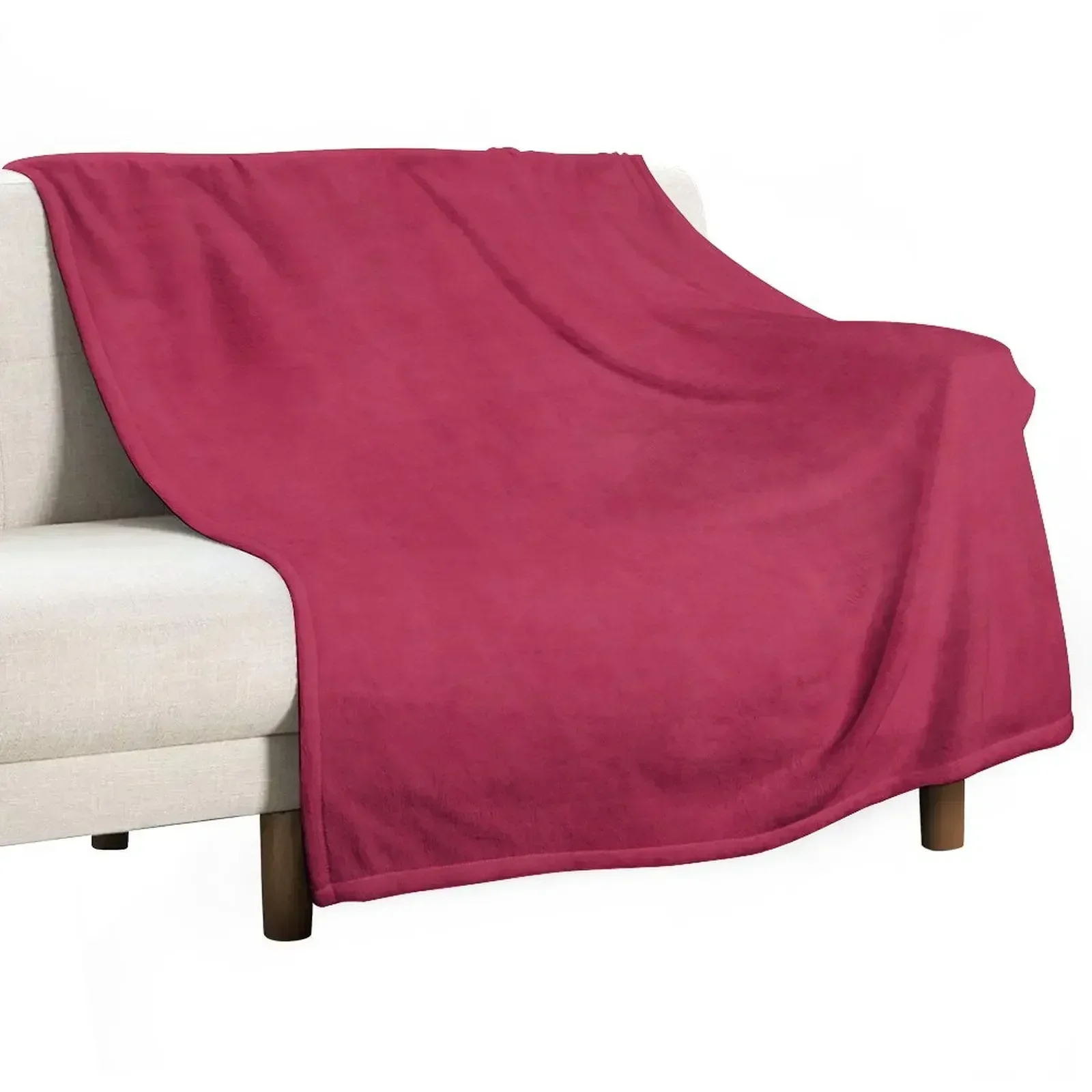 Modern girly magenta pink faux leather pattern Throw Blanket Flannel Kid'S Blankets