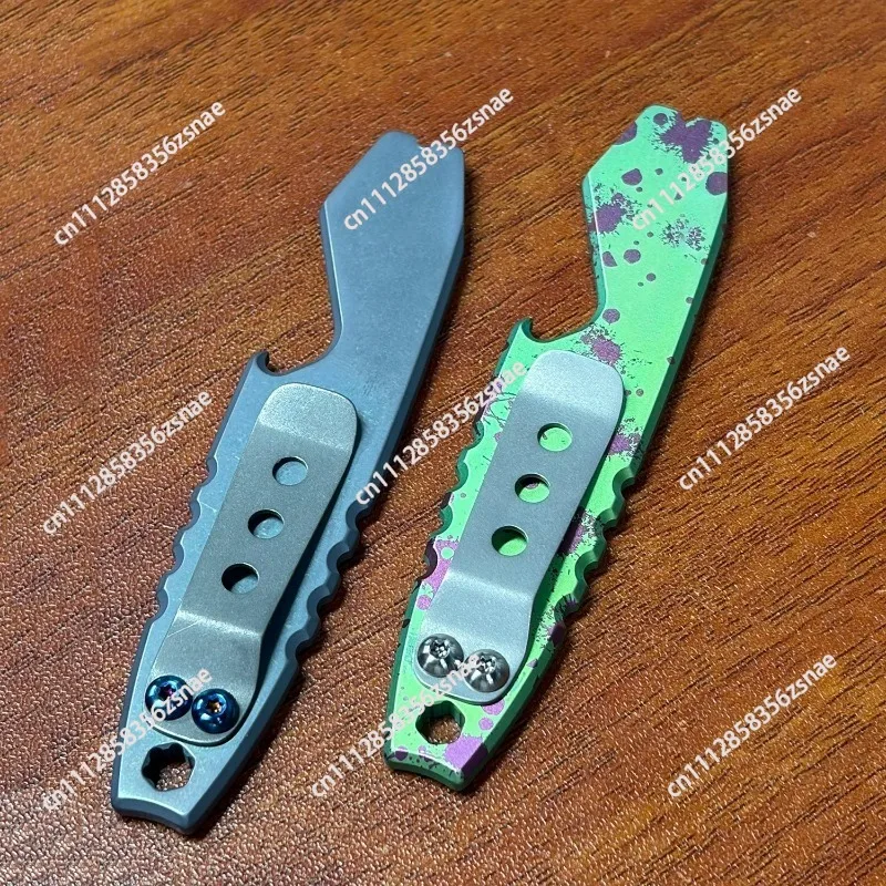 OKnife Otacle 2 mini titanium natural color/retro zombie green titanium multi-function crowbar/stick