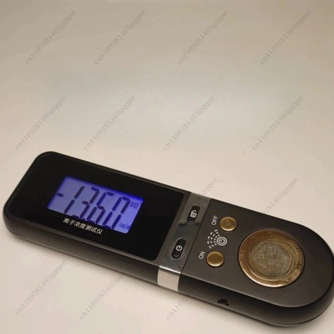 

Portable Negative Ion Concentration Detector Air Ion Concentration Tester High Quality Gold Plated Blue Screen Display