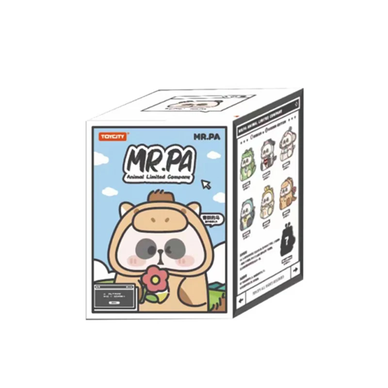 Mr.pa-漫画の置物,子供向けのブラインドボックス,動物,限定の会社