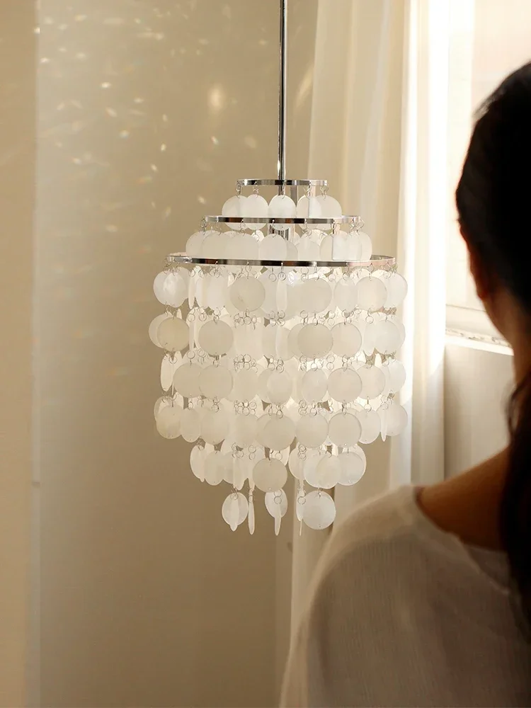 Shell Chandelier Ceiling Suspension Pendant Lamp Living Dining Room Bedroom Hanging Light