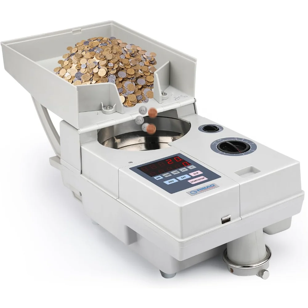 

Высокоскоростной портативный счетчик и сортировщик монет CS-10S, скорость подсчета монет на 1800, емкость бункера 2000 монет