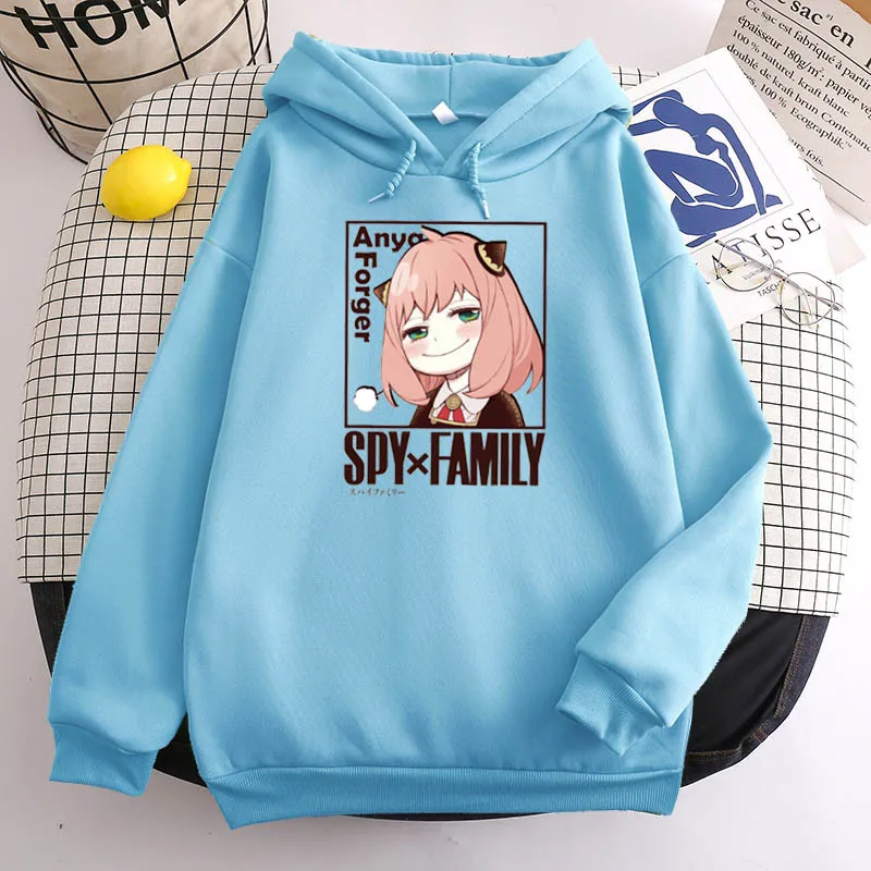 Spy X Family Character Image Printed Women's Clothing Street Style Casual Fashion Hoodie Simple Trendy Life Cute Sports