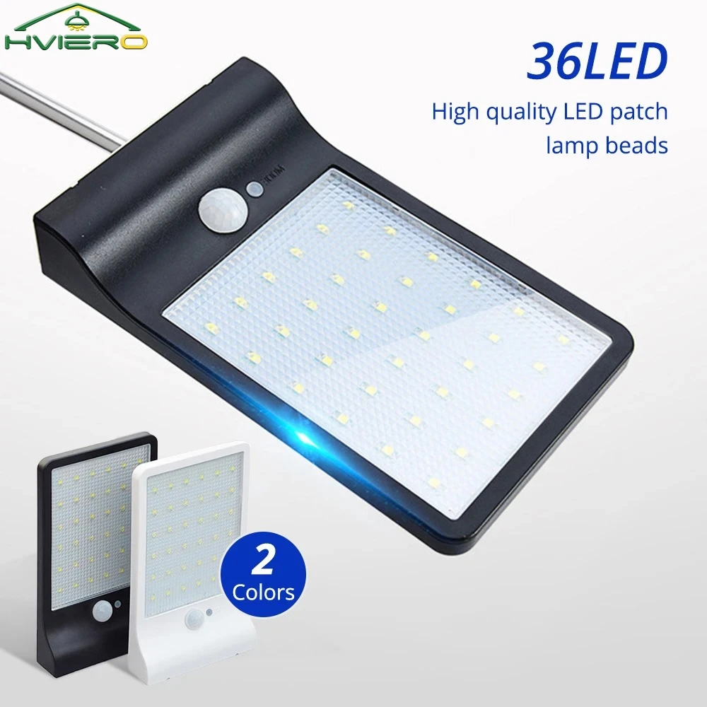 Outdoor Wall Lamp Ultra-thin 36LED Solar Light Human Sensing Waterproof Hanging Induction Park Street Courtyard Garden Lighting