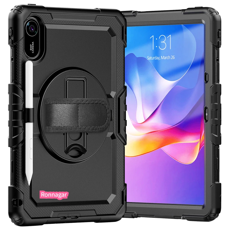 Heavy Duty Rugged Cover for Xiaomi Redmi Pad 2 11inch 2025 Shoulder Strap Built-in Screen Protector for Redmi Pad 2 11'' Tablet