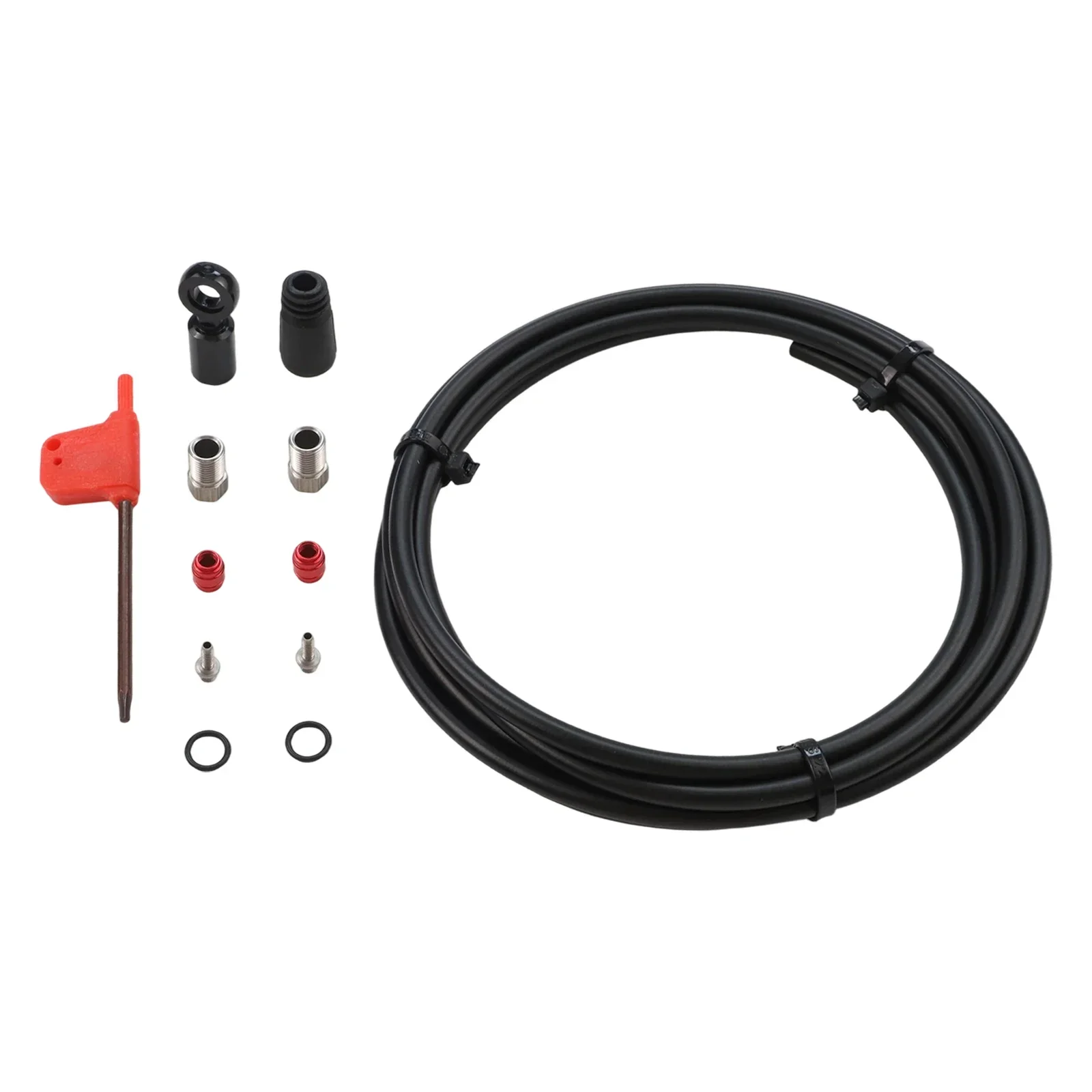Bicycle Maintenance 2000mm Brake Hose CNC Disc Brake Hose Bicycle Brake Installation Tool Insert Rubber Sleeve