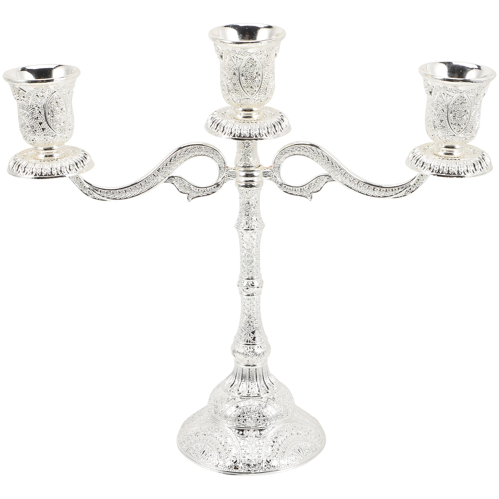 

Vintage Metal Holder Zinc Alloy Retro Candlestick for Dinner Party Home Decor Taper Stand Centerpiece